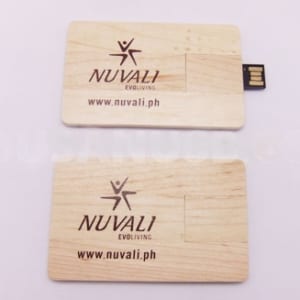 UGT 18 - USB Gỗ thẻ name card in lgo quà tặng khách hàng