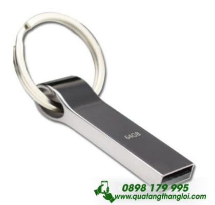 UKT 06 - USB kim loại in logo theo yêu cầu khách hàng 