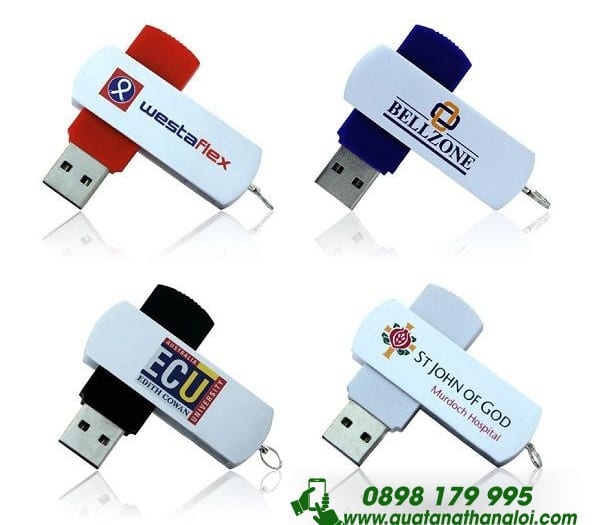 UKT 09 - USB Kim loại in ấn logo quà tặng quảng cáo thương hiệu