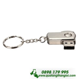 UKT 16 - USB kim loai xoay in khac logo qua tang doanh nghiep