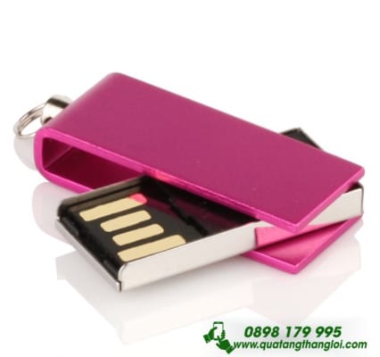 UKT 19 -USB Kim loai xoay mini in khac logo gia re 