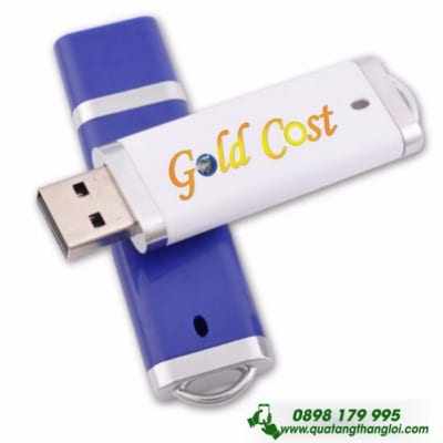 UNT 02 - USB Vỏ nhựa có nắp đẩy khắc logo 