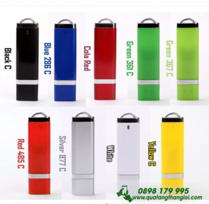 UNT 02 - USB Vỏ nhựa có nắp đẩy khắc logo 