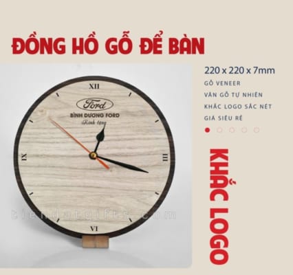 DHT 01 - Dong ho go tron de ban 