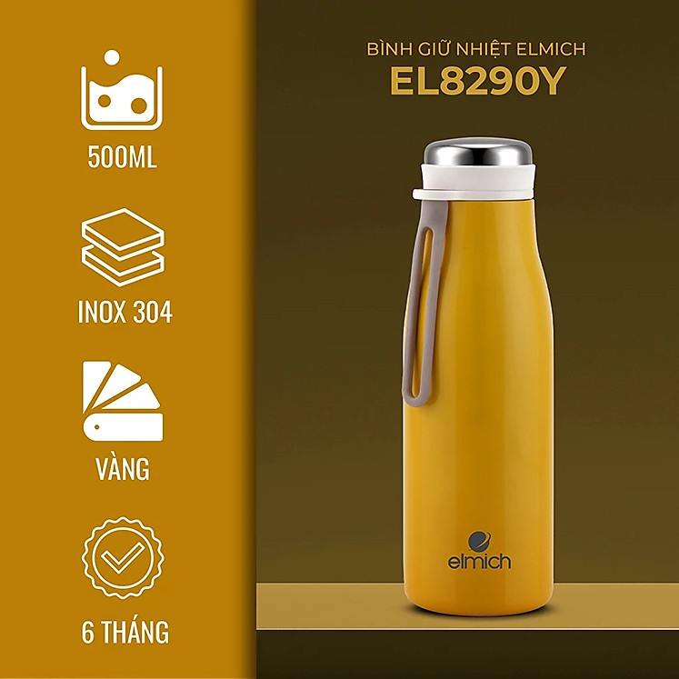 Binh Giu Nhiet ELMICH EL8290 (500ml) in khac logo theo yeu cau