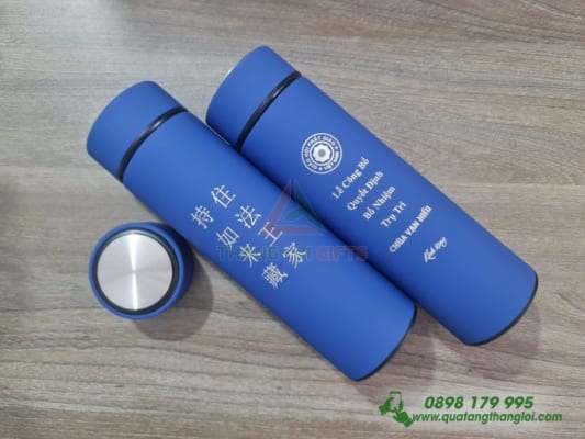 Binh Giu Nhiet Kim Loai khac logo theo yeu cau