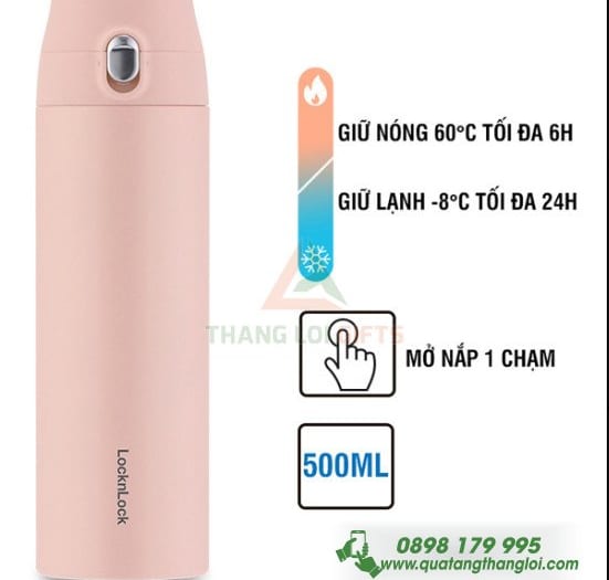 Binh Giu Nhiet LocknLock LHC 3257- 500ml in khac logo