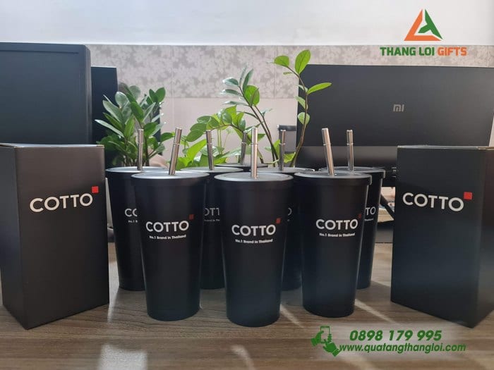 Ly giữ nhiệt kèm ống hút in logo COTTO (4)