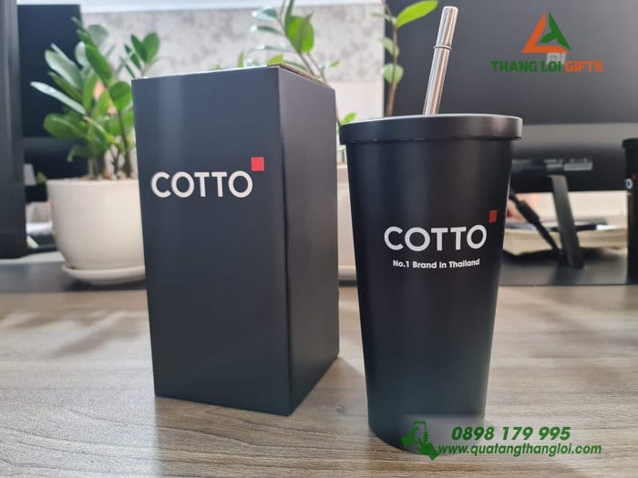 Ly giữ nhiệt kèm ống hút in logo COTTO (8)