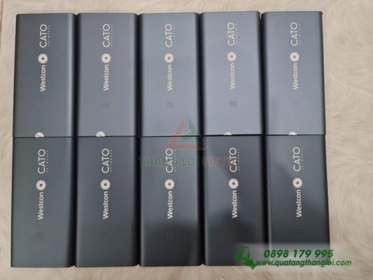 Pin sạc dự phòng Xiaomi Gen 3 10000mAh màu đen - In logo Westcon