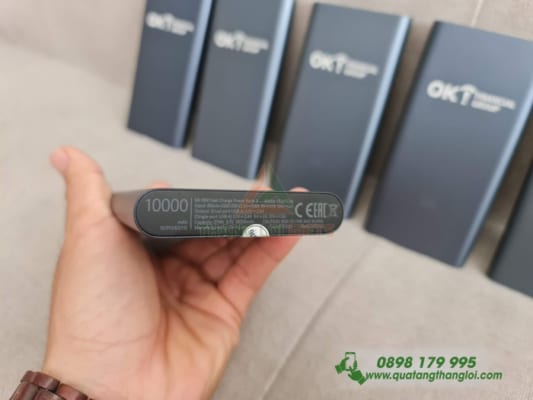 Pin Sạc Dự Phòng Xiaomi Gen 3 10000mAh - In khắc Logo FINANCIAL-GROUP