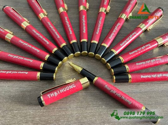 But Ky Kim Loai Khoen Cai Hinh Dau Rong Mau Do - Khac Logo Doanh Nghiep THAI HUONG