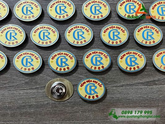 Huy Hiệu Cài Áo Nam Châm Hít – Logo Bệnh Viện Chợ Rẫy