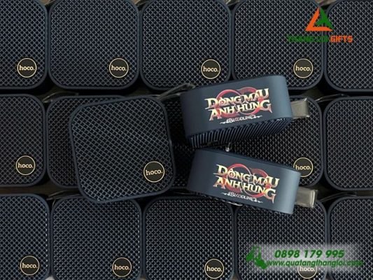 Loa Bluetooth Mau Xanh Navy - In Logo Dong Mau Anh Hung