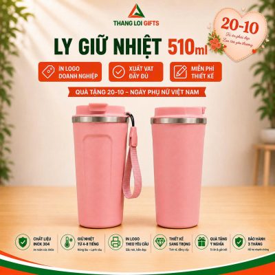 Ly Giữ Nhiệt 510ML In Khắc Logo – Món Quà Doanh Nghiệp