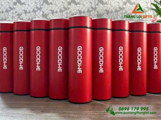 Binh Giu Nhiet 500ml Mau Do - In Logo Doanh Nghiep GOODWE