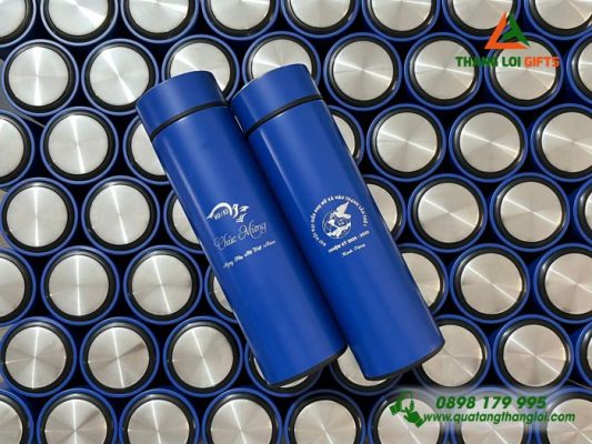 Binh Giu Nhiet Mau Xanh 500ml - Khac Logo Liên Hiep Phu Nu 20-10